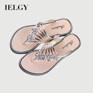 IELGY Chinelos Femininos Planos Leves Para Uso Externo casual