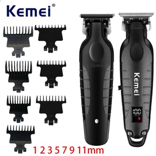 Kemei 2293 2299 Profissional Barbeiro Aparador De Barba Sem Fio Recarregável Masculino Máquina De Cortar Cabelo Acabamen em Oferta na Shopee