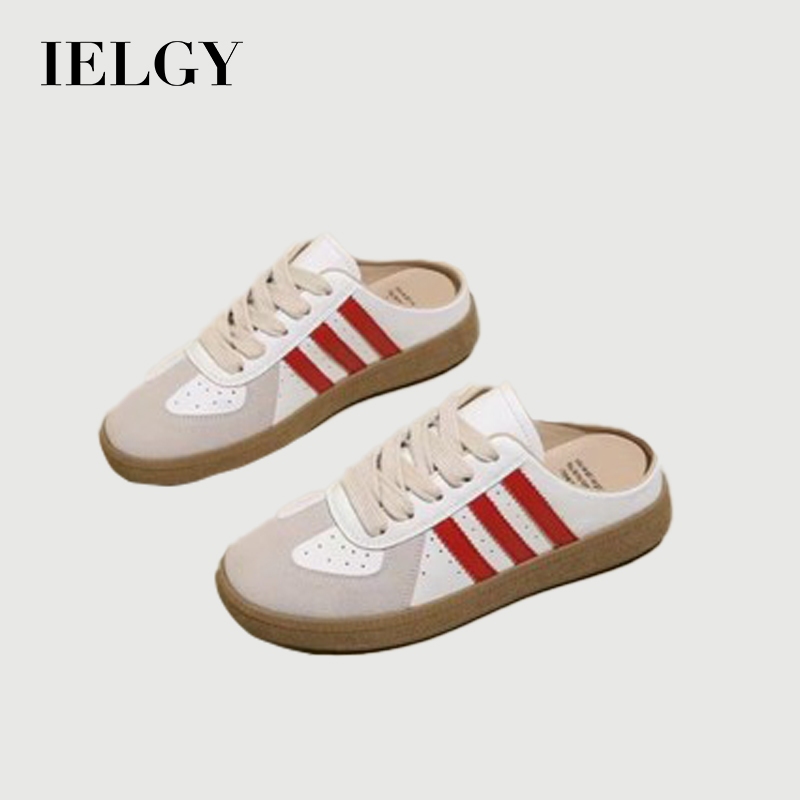 IELGY Fashionable Old German Training Baotou Semi-slippers Plataforma Feminina Sem Saltos Sapatos De Um Pé Deslizantes em Oferta na Shopee