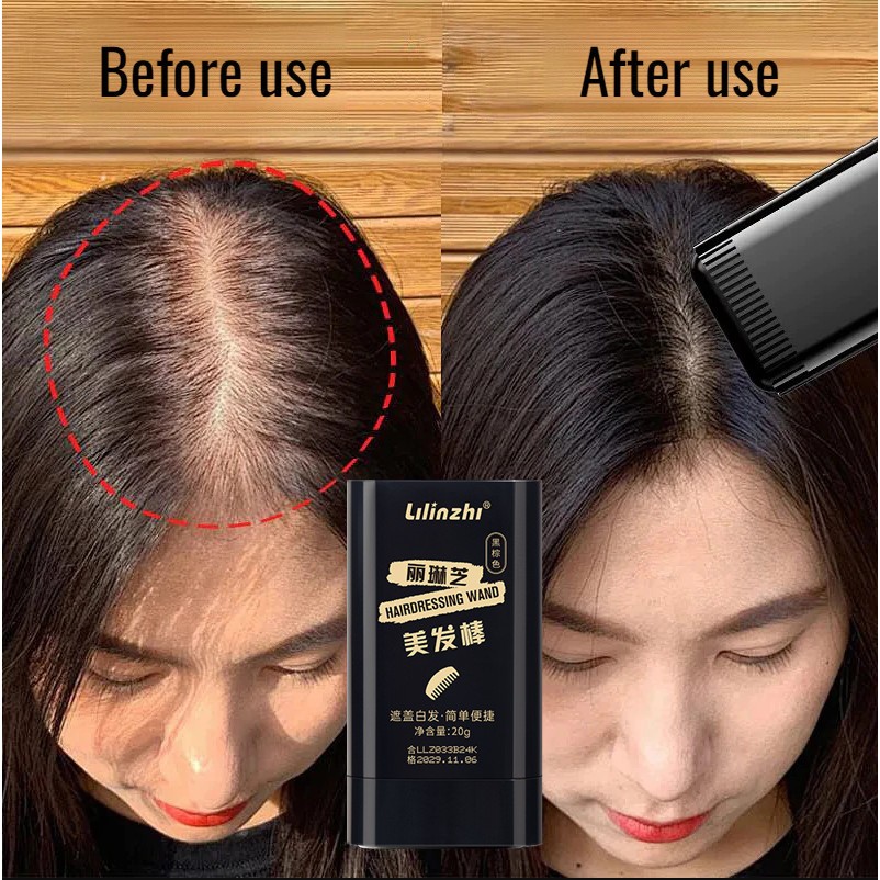 Bastão de cabeleireiro à prova d'água, três cores, à prova de suor capa não desbotada cabelo branco em Oferta na Shopee