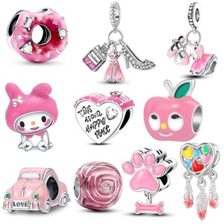 Charme Berloque Prata 925 Pingente Aço Inoxidável Contas DIY Bela Jóias Presente Pulseira Colar Acessórios em Oferta na Shopee