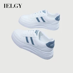IELGY Branco Versátil Athleisure Sapatos Estudante Baixos Femininos Confortáveis