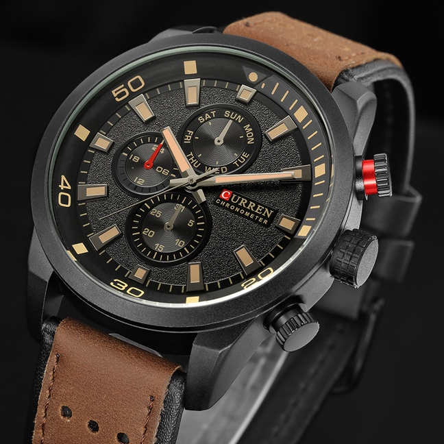 CURREN Relógio Masculino Moda Casual Esportes Ao Ar Livre Original Pulseira De C