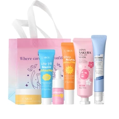 LAIKOU Ceramida Kit De Viagem Fortalece A Hidratação Da Barreira Pele Com Creme Para Os Olhos Bonus E Máscara Peel-off S