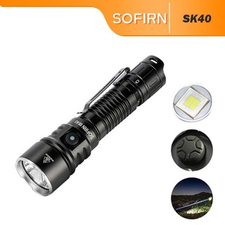 Lanterna Tática SOFIRN SK40 De 3200 Lúmens , EDC Recarregável Com Lançamento Longo De 580 M , Holofote De Interruptor Du