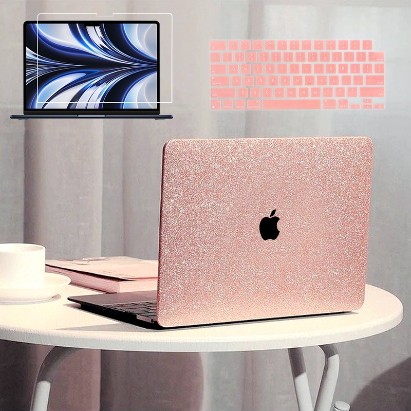 Glitter Case for Macbook Neo A3404 Air M5 M4 M3 M2 A3113 A2681 No fingerprints for Pro14 A2442 Air M1 A2337 Pro13