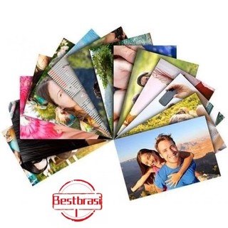 100 Folhas Papel Fotográfico de Alta Qualidade 10x15cm Papel Fotográfico Brilhante, à Prova d'água e Brilhante