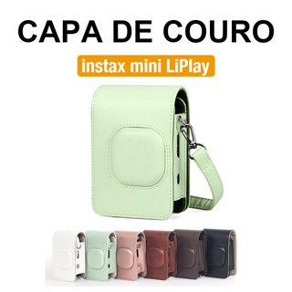 [Film Lab] Capa De Couro Instax Mini LiPlay Bolsa Para Câmera Instantânea Capa Protetora Com Alça CAA72 em Oferta na Shopee