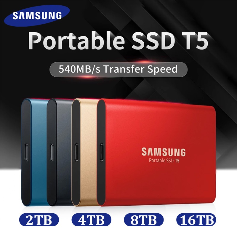 Original Samsung SSD Externo De 2TB A 16TB Portable HDD USB3.1 Tipo-C Interface HD Externo Portable Hdd em Oferta na Shopee