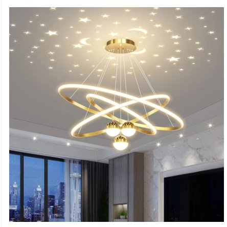Lustre De Teto Nórdico De Luxo Lustre Para Sala De Jantar e Estar  110v-220v 1 Luz 3 Cores lustre sala de jantar.
