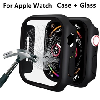 Capa De Vidro Temperado Para Apple Watch Series Band 10 9 8 7 6 SE 5 4 Case 42/46/40/41/44/45/49mm Slim TPU Protetor De em Oferta na Shopee