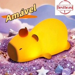 Luminária Animais fofos Capivara  PLA MaterialLuz Noturna Sono Lâmpada de leitura Portátil Luz ajustável Luz de leitura em Oferta na Shopee
