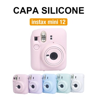 [Film Lab] Capa Silicone Instax Mini 12 Case Para Câmera Instantânea Capa Protetora CAA23 em Oferta na Shopee