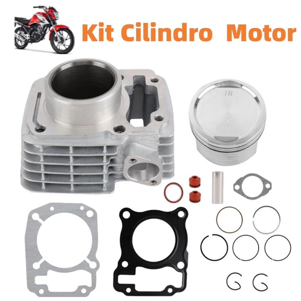 Kit Cilindro Motor Cg 150 Titan 150 Fan 150 Bros 150 em Oferta na Shopee