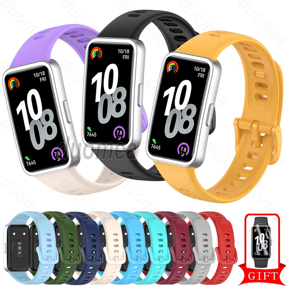 Pulseira De Silicone Esportiva Acessórios De Cinto Para Huawei Band 11 10 9 8 / Huawei Band 11 Pro em Oferta na Shopee