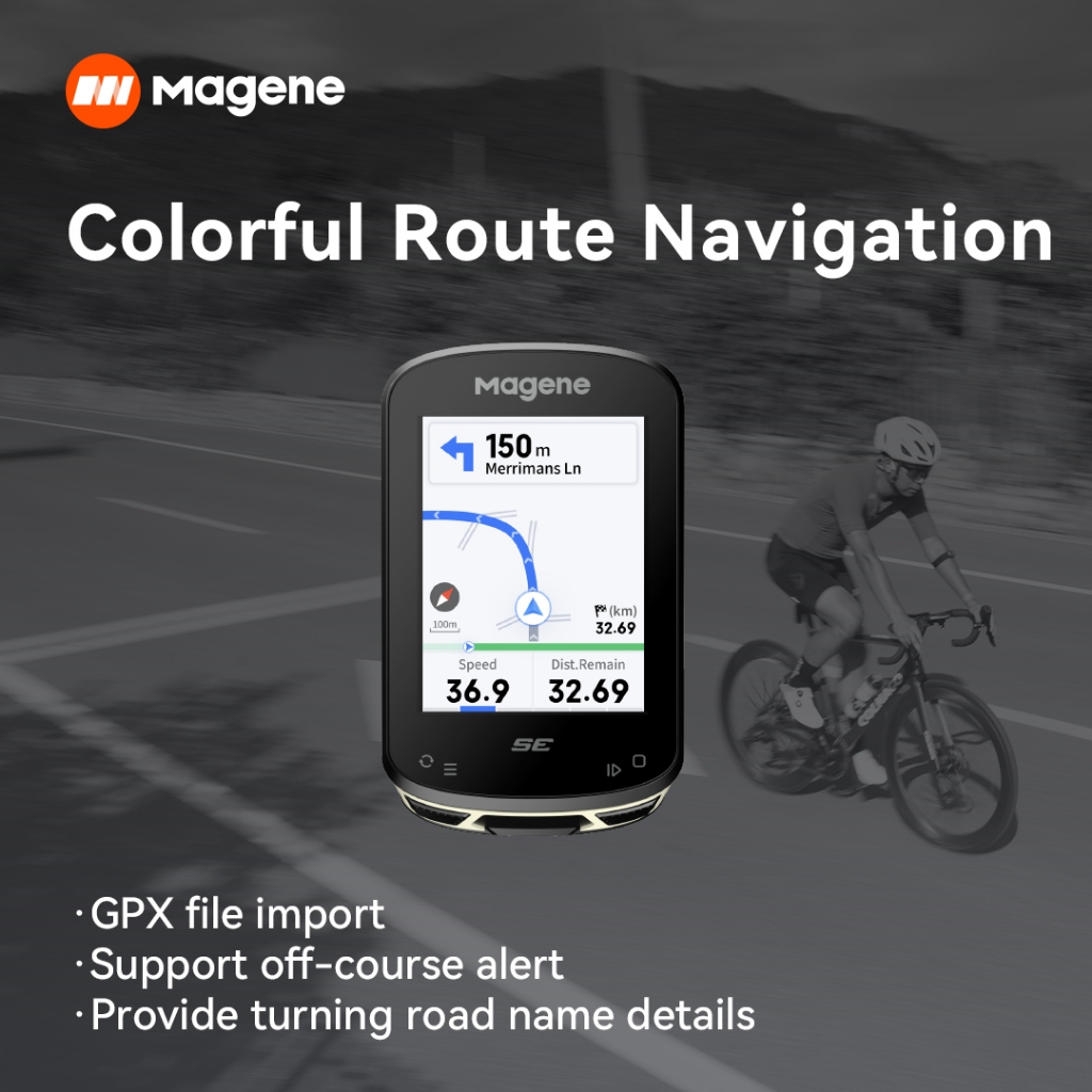 Magene C506SE Tela Colorida Computador De Bicicleta Navegação Inteligente GPS Velocímetro Sem Fio · foto 2