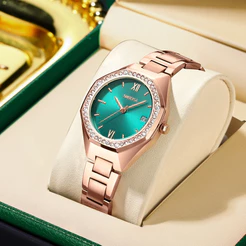 NIBOSI Ladies Watch Rose Gold Fashion Elegant Quartz