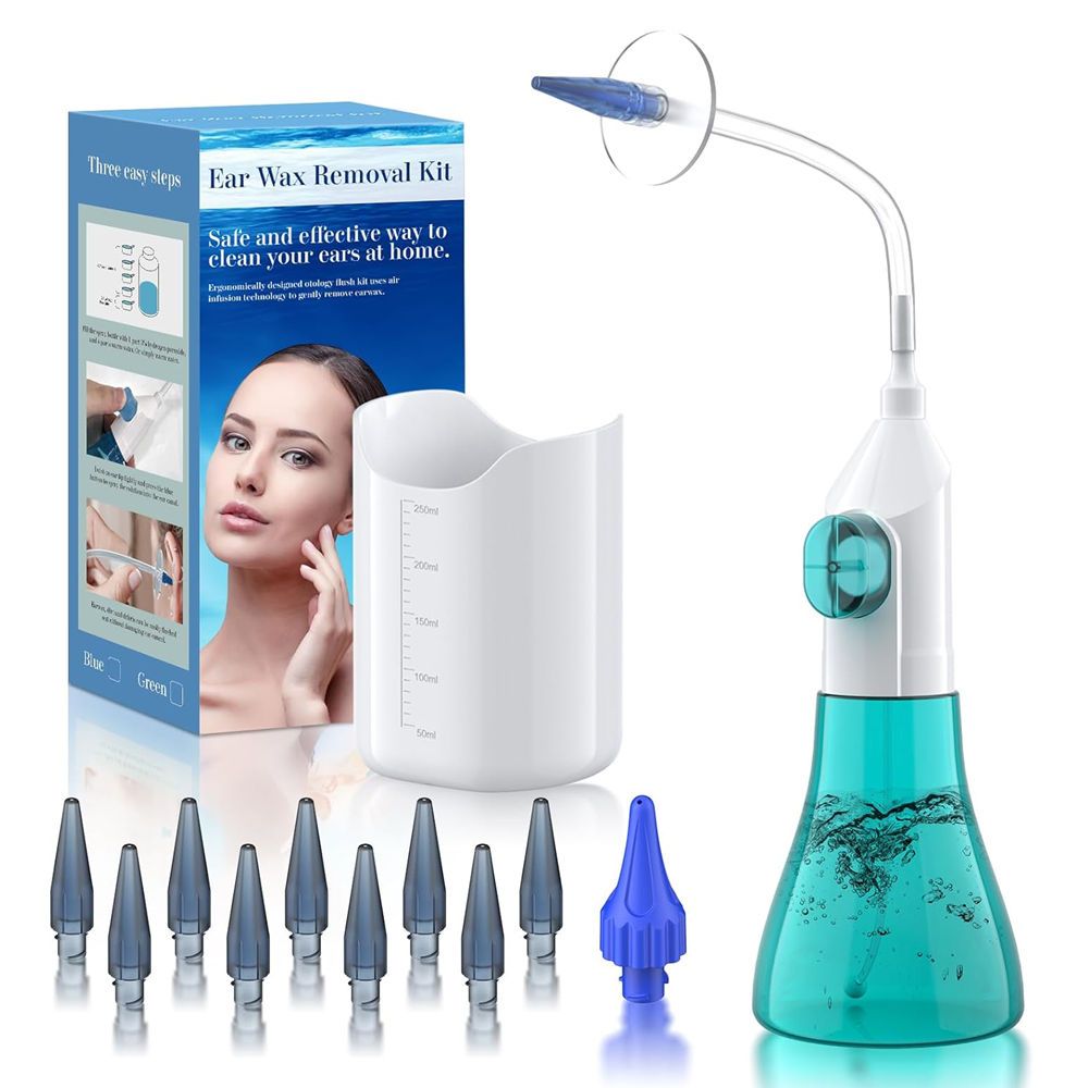 Remoção De Cera De Ouvido , Limpador Kit De Limpeza FSA HSA Eligível , Sistema Manual De Descarga De Irrigação Seguro E 