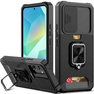 Caso de telefone rígido resistente com suporte de metal e slot para cartão A17 A16 A26 A36 A56 A06 A15 A35 A55 A14 A54 em Oferta na Shopee