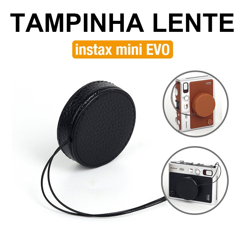 [Film Lab] Tampa De Lente De Couro Para Instax Mini EVO CBA04 em Oferta na Shopee
