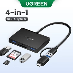 Leitor De Cartões UGREEN USB 3.0 SD OTG Leia Simultâneamente 2