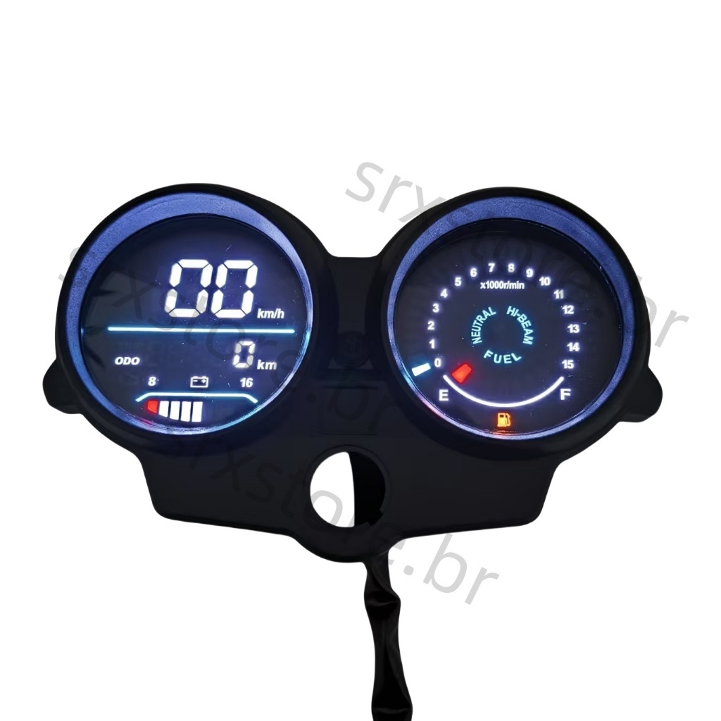 Painel De Velocímetro LED Digital Para Honda Fan125 CG125 TITAN 125 2005-2013