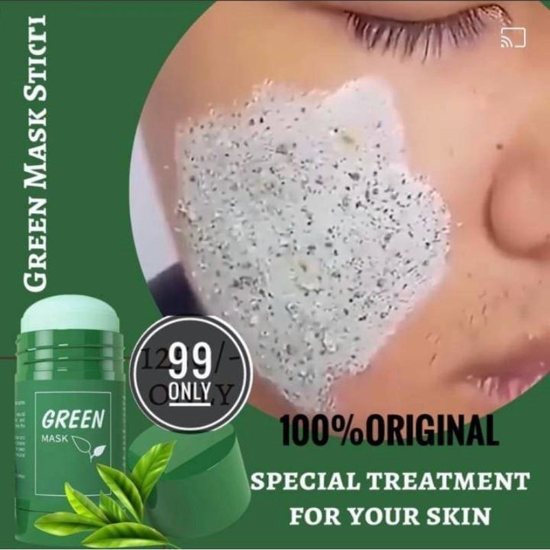 Máscara De Chá Verde Remoção De Cravo Anti-acne Hidratante Beleza Facial Limpeza Da Pele Clareamento Vara Óleo Essencial