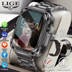 LIGE Z85 MAX Relógio Inteligente Original Bluetooth Chamada Rastreador De Fitness Smartwatch Esportes Ao Ar Livre IP68 À