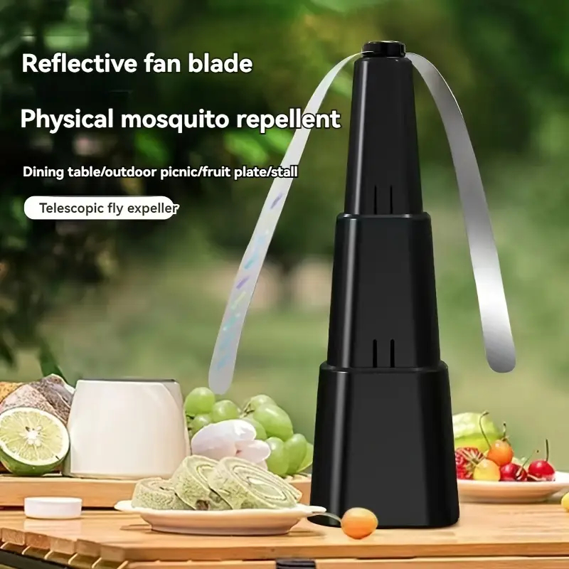 Kit 4 Ventilador De Mesa Retrátil Repelente de mosquitos Afastador de Moscas Preto(Pilha) em Oferta na Shopee