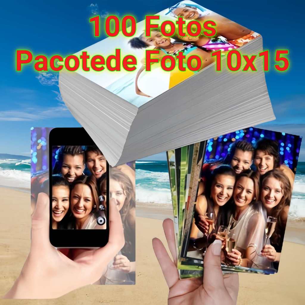 Revelação de Fotos 10x15 Pacote 100 /50 Fotos（Contém apenas papel fotográfico, sem impressão） em Oferta na Shopee