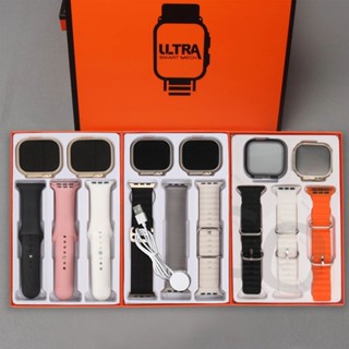 Kit Smart watch S9 Ultra41MM 49MM Bluetooth Jogo De Relógios Com Dígitos De Chamada De Freqüência Cardíaca Sem Fio em Oferta na Shopee