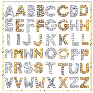 Quente 1 Pçs Série De Letras De Metal Sapatos Encantos Pinos Acessórios Decorar Chinelos …