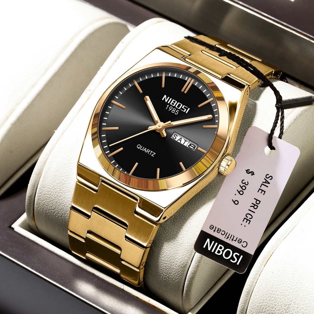 Relógio Masculino NIBOSI Com Calendário Da Semana , À Prova D'água - Watches