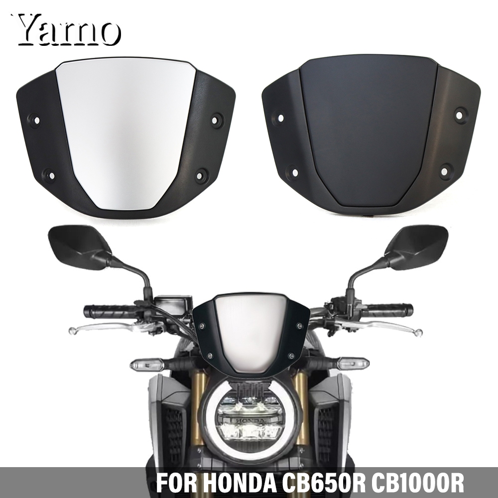 Para Honda CB650R 2019-2023 CB1000R 2018-2020 Motocicleta Pára-Brisas Tela Frontal Defletor De Vento Acessórios