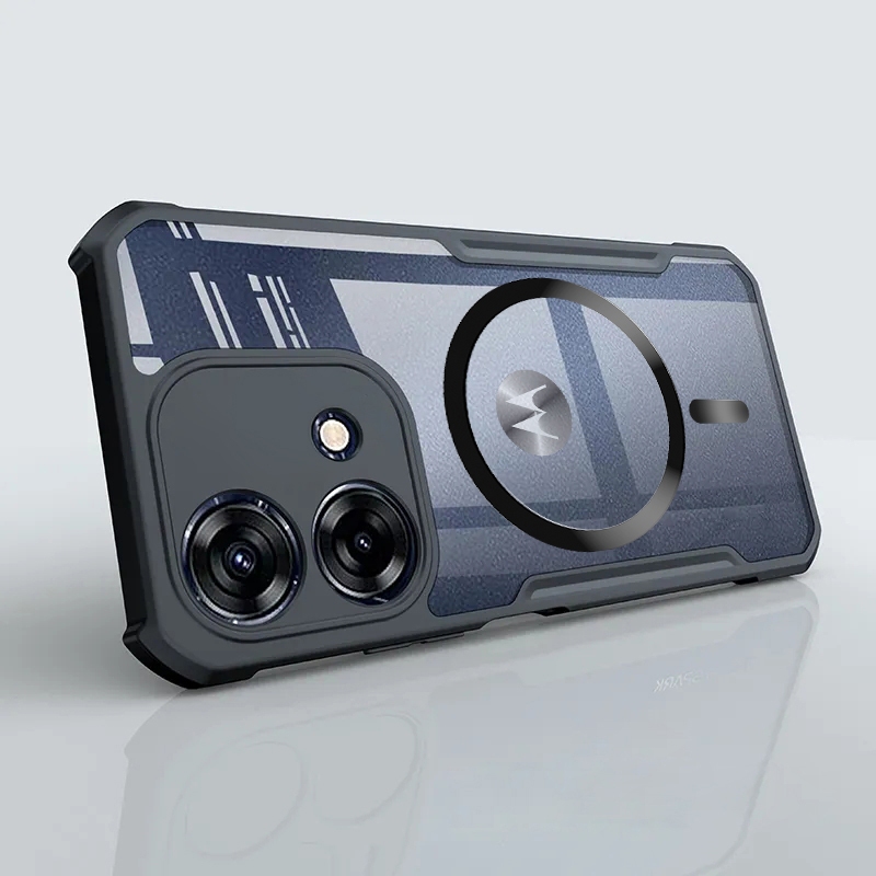 Nova Capa Magnética Transparente À Prova De Choque Motorola MOTO Edge 70 Power 6