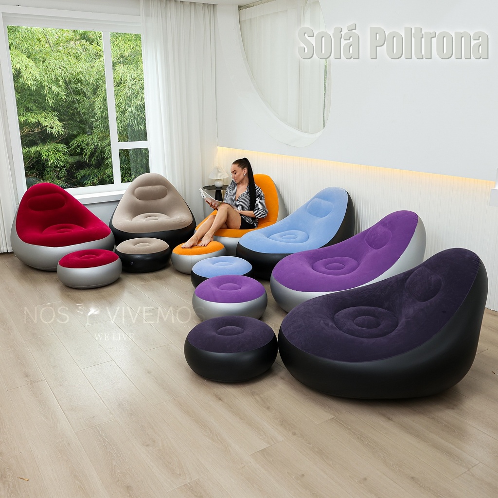 Configurar Poltronas E Sofás De Travesseiro Portáteis puff , Infláveis , super lounge