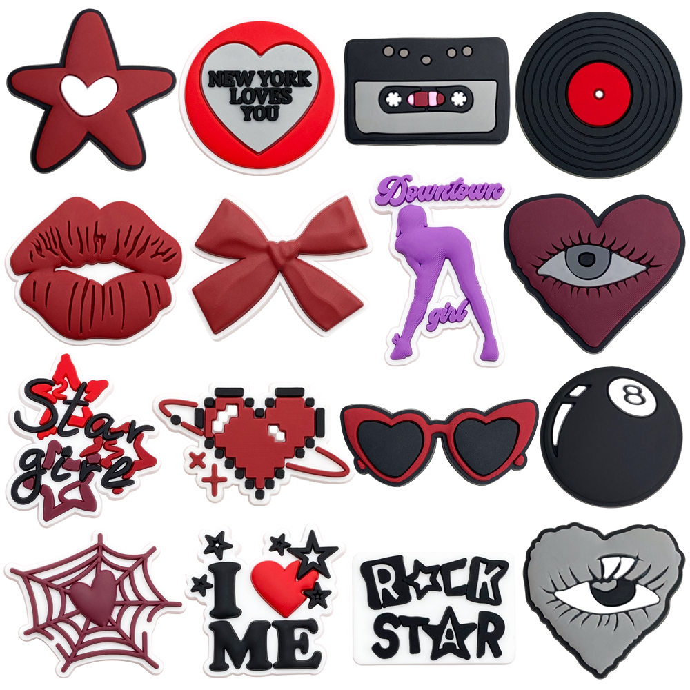 MEIDJ Encantos De Sapato 16PCS/6PCS/5CS/4PCS Decorações Estilo Y2K Acessórios De PVC Com Botão em Oferta na Shopee