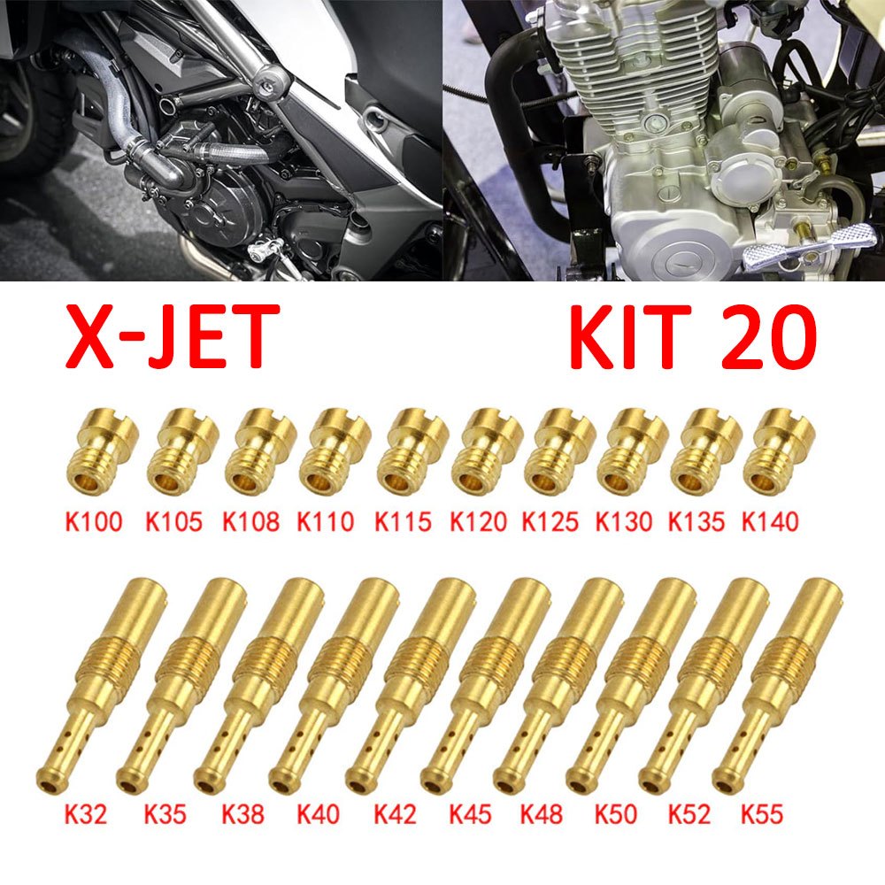 Kit 20 GiclêS Carburador Gigles Cg Fan Titan Bros 125 150 Keihin Koso OKO PWK PWM CBX150 200