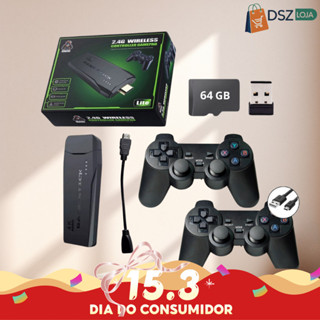 Console De Videogame 4K Com 10.000 Jogos Retrô E 2 Controladores Sem Fio em Oferta na Shopee