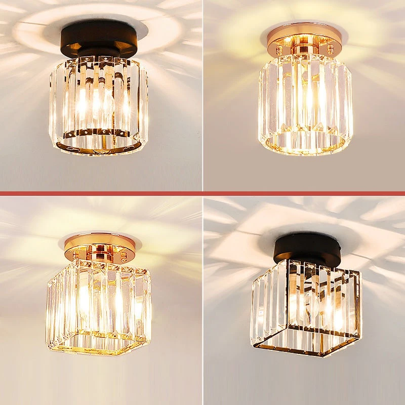 Lâmpada Led Moderna Para Corredor Com De Teto De Cristal Varanda De 3 Cores (110V-220V) — imagem 1