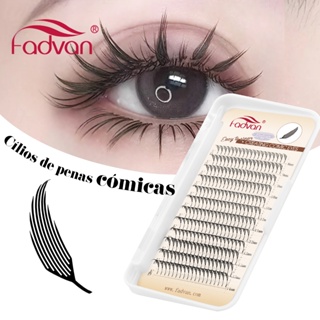 Cílios FADVAN Pena De Caxemira Individual Comic Spire Premium Mink Lashes em Oferta na Shopee