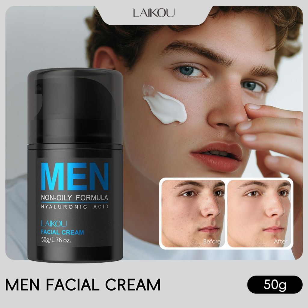 LAIKOU Men Fazail Creme Ácido Hialurônico Hidratação Profunda Hidratante Textura Suave Da Pele 50g