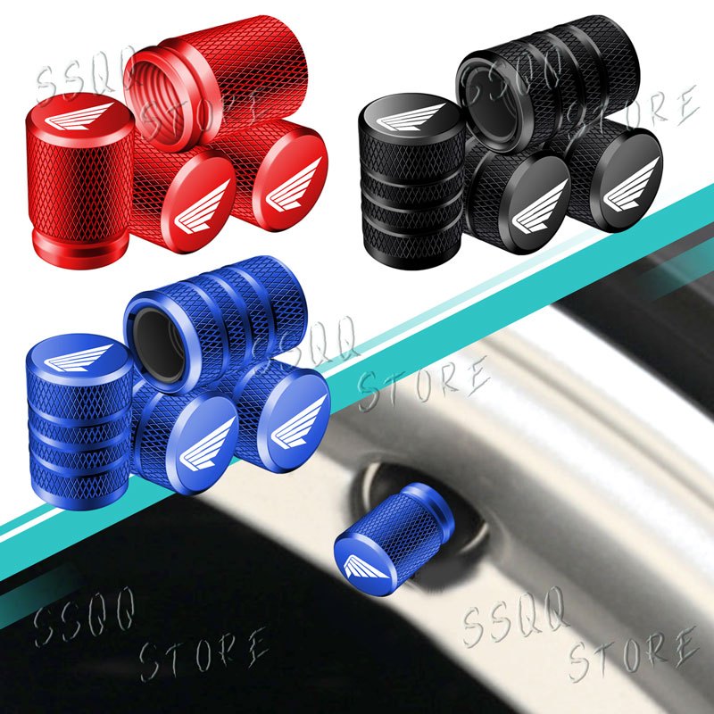 4 Unidades De Tampas Da Haste Válvula Do Aro Pneu Roda De Liga De Alumínio Para Motocicleta Honda CBR 125R 954 600 F4i 6