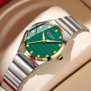 Relógio Feminino CURREN Novos Ponteiros Luminosos De Aço Inoxidável Verde Retro Luxo Dial Moda Negócios Rua Quartzo À Pr em Oferta na Shopee