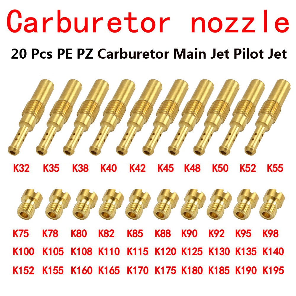 Kit 20 GiclêS Carburador Gigles Cg Fan Titan Bros 125 150 Keihin Koso OKO PWK PWM CBX150 200