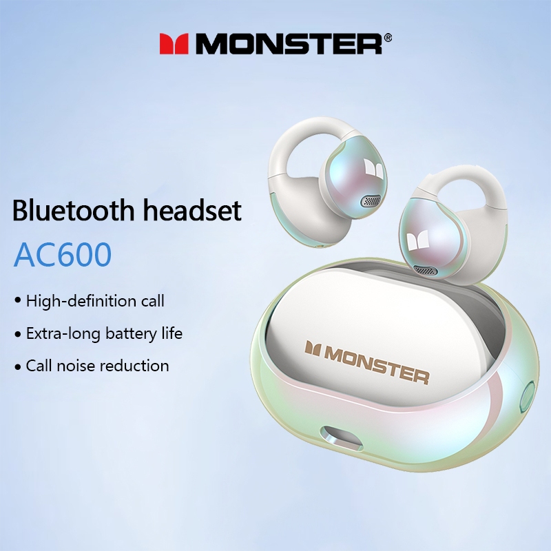 Monster AC600 Fone De Ouvido Bluetooth Cancelamento Inteligente De Ruído HIFI Estéreo À Prova D'água em Oferta na Shopee