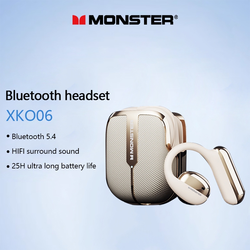 Monster XKO06 Fones De Ouvido Bluetooth HIFI Som surround Estéreo De Até 25 Hora