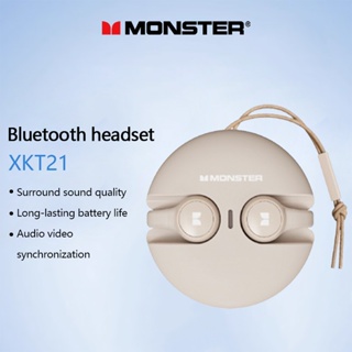 Monster XKT21 Fones De Ouvido Sem Fio Bluetooth Bateria De Grande Capacidade Qualidade De Som HIFI HD Voz 5.3 em Oferta na Shopee