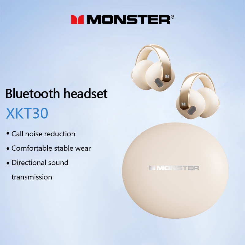 Monster XKT30 Fone De Ouvido Bluetooth HD Chamada Inteligente Cancelamento De Ruído Longa Vida Útil Da Bateria Baixa Latência - Audio