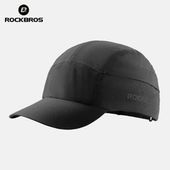ROCKBROS Boné Ao Ar Livre Unissex Leve Respirável Chapéu Esportivo Confortável Portátil Ajustável MTB Acessório De Bicic